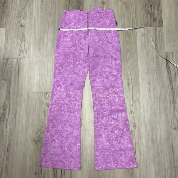 Zemeta for Dolls Kill pink faux leather embossed bootcut pant. Size L. - Picture 7 of 17